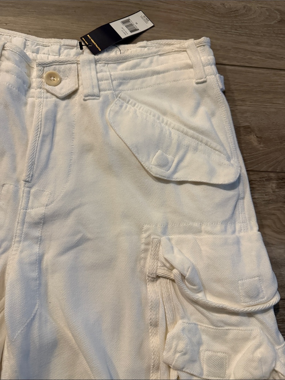 Vintage/Y2K Men’s Polo Off-White Cargo Shorts Sz M - Picture 6 of 12